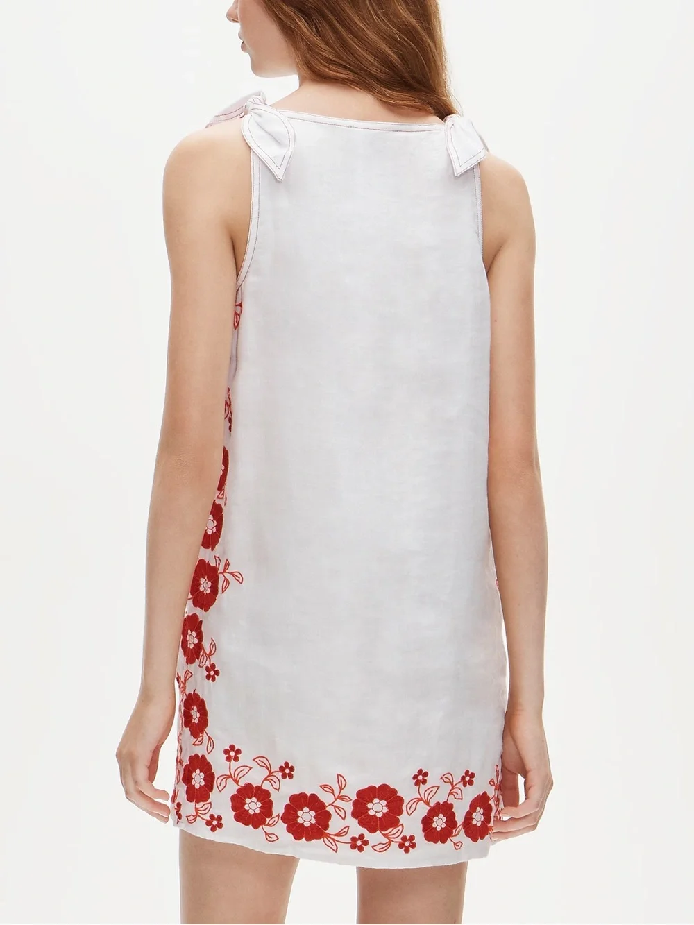 NWT JCREW Linen Embroidered Dress